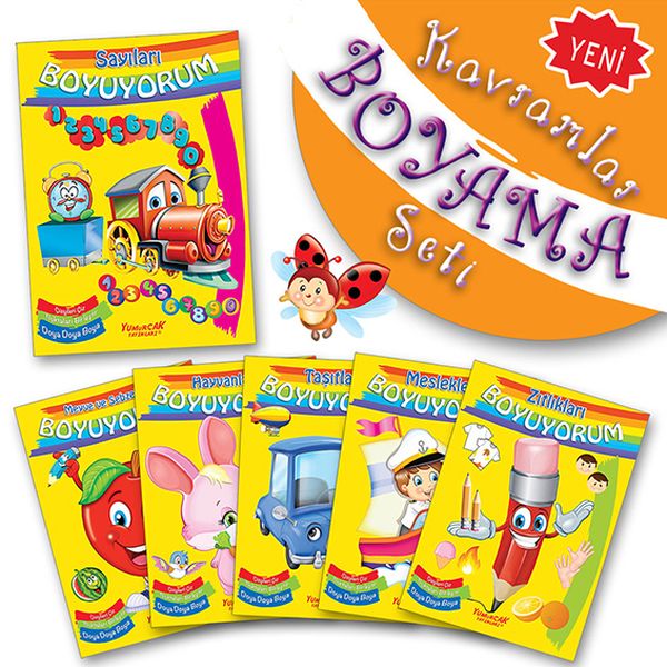 Kavramlar Boyama Seti; (3+ Yaş)