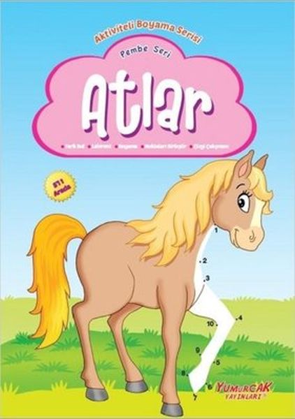 Atlar - Pembe Seri; Aktiviteli Boyama Serisi