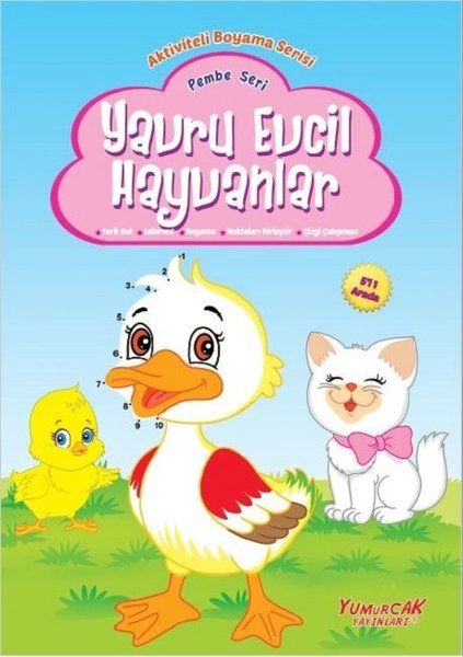 Yavru Evcil Hayvanlar - Pembe Seri; Aktiviteli Boyama Serisi
