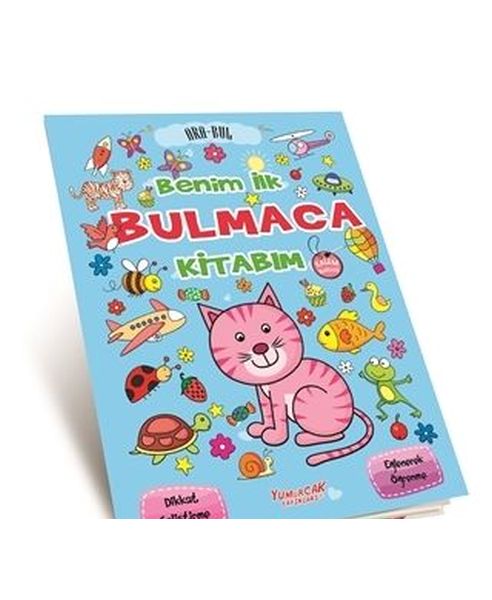 Benim İlk Bulmaca Kitabım - Mavi (Kalem Hediyeli)