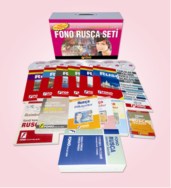 Fono Rusça Seti (15 Kitap + 6 Cd)