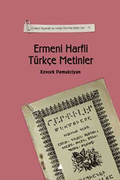 Ermeni Harfli Türkçe Metinler