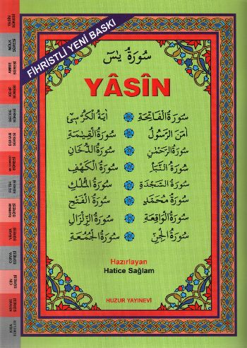 Bilgisayar Hattı Kolay Okunan Arapça Fihristli Yasin-i Şerif (Kod: 026)